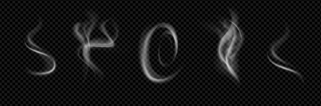 Chimney smoke, fog wave or cloud pattern with overlay effect. Cloud art or smoky air illustration.