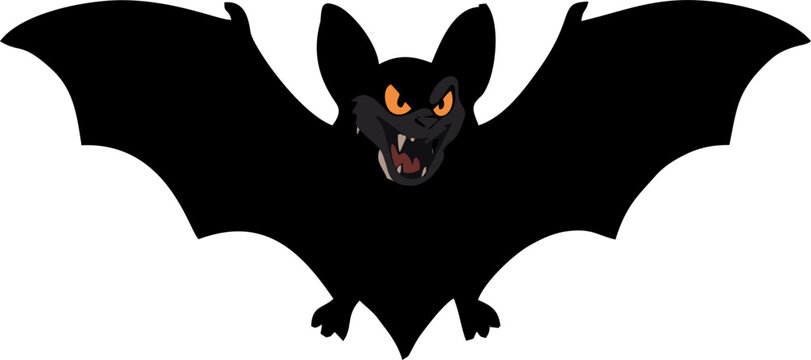 Halloween flying bats silhouette Bats Logo Bat Logo Bat vector illustration
