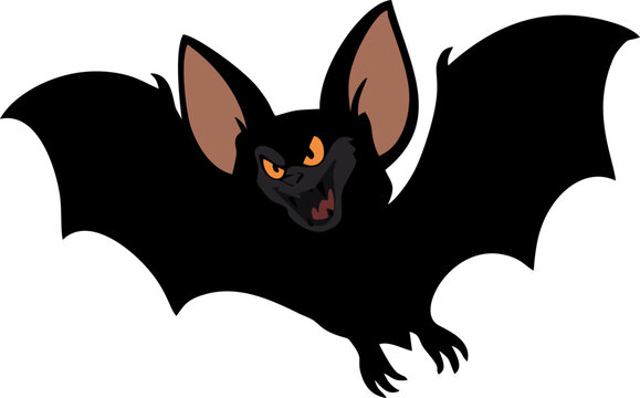 Halloween flying bats silhouette Bats Logo Bat Logo Bat vector illustration