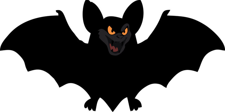 Halloween flying bats silhouette Bats Logo Bat Logo Bat vector illustration
