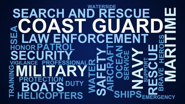 Coast Guard Word Cloud