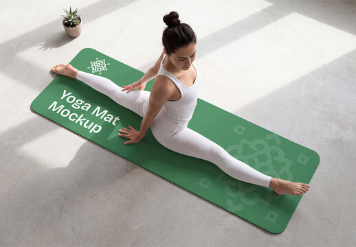 Yoga Mat Mockup Template
