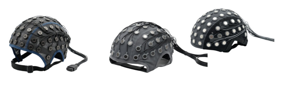 Intricate metal mesh electrode cap for medical brain research and