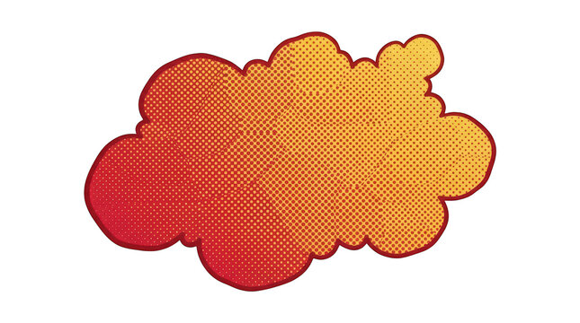 Comic book style speech bubble isolated on transparent background