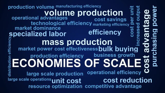 Economies Of Scale Word Cloud