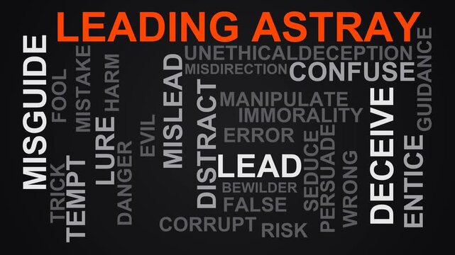 Leading Astray Word Cloud