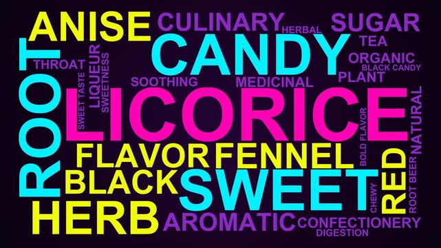 Licorice Word Cloud