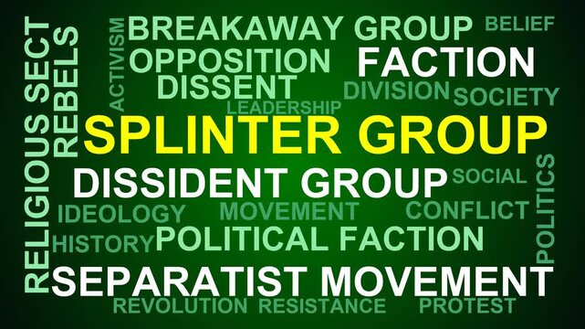 Splinter Group Word Cloud