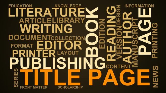 Title Page Word Cloud