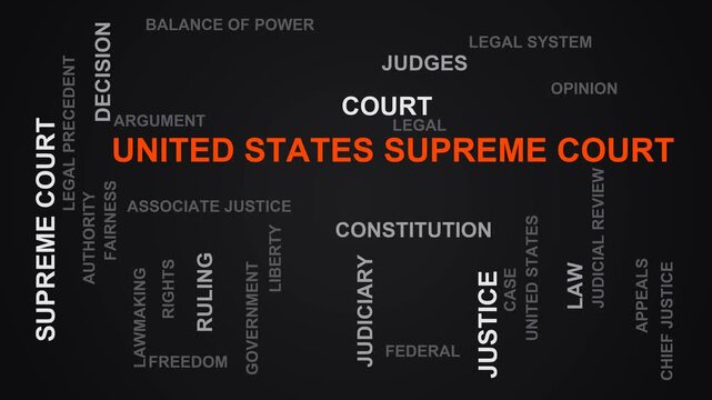 United States Supreme Court Word Cloud