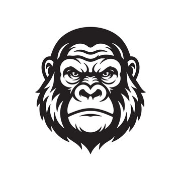 monkey logo to vector