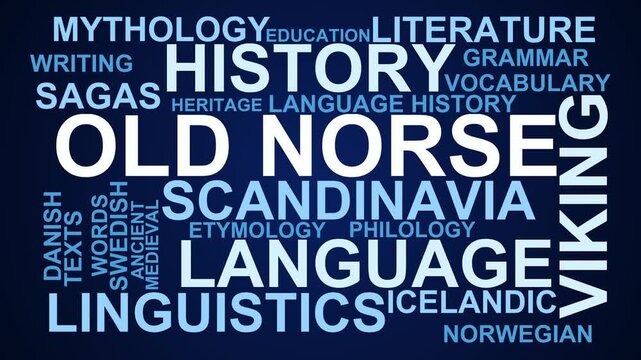 Old Norse Word Cloud