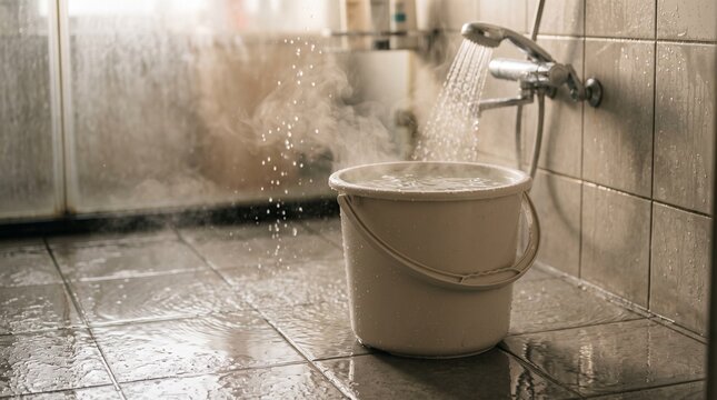 Catching Shower Warm-Up Water for Reuse