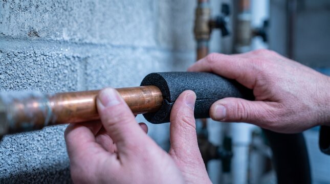 Insulating a Pipe Against Frost