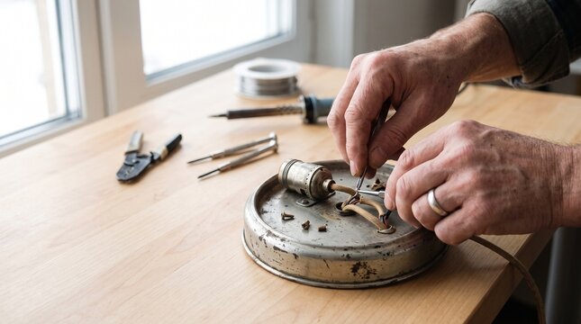Repairing an Old Lamp