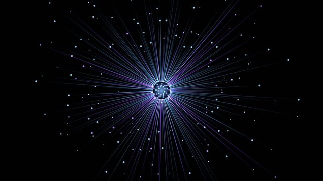 Abstract Quantum Pulsar Data Network Seamless Loop with #ff0055 sol...
