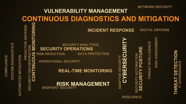 Continuous Diagnostics And Mitigation Word Cloud