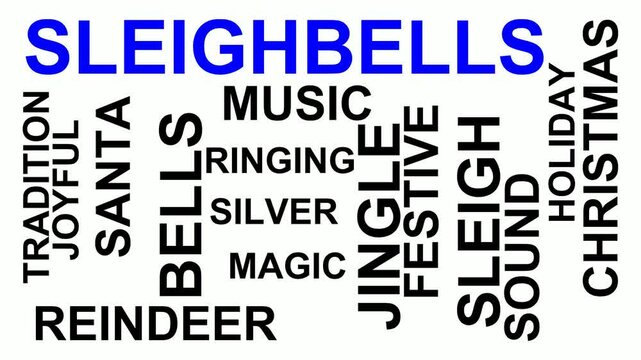 Sleighbells Word Cloud