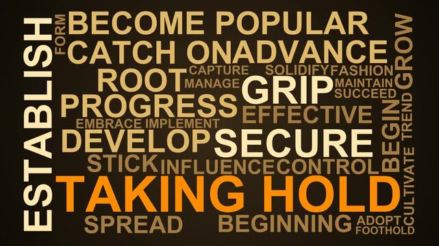 Taking Hold Word Cloud