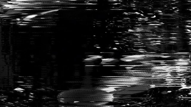 Monochrome Halftone Interference with Broken Scan lines on Seamless Loop