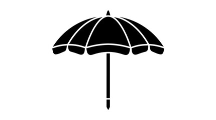 Black umbrella parasol silhouette graphic icon symbol sign object shape © MALIK