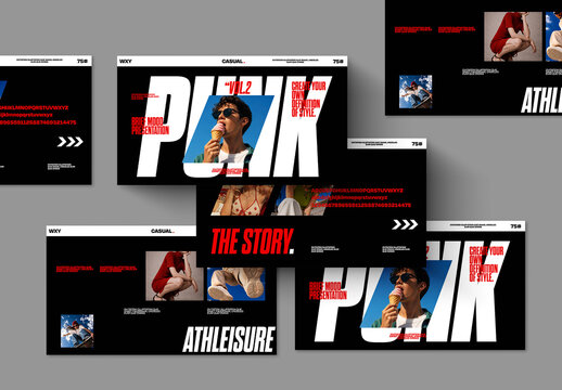 Casual Fashion Presentation Template with Bold Typography