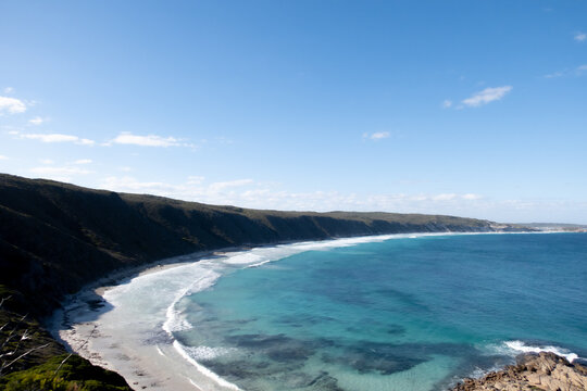 Scenic Coastal Landscape Clear Blue Ocean