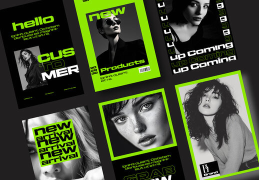 Fashion Social Media Story with Monochrome Design