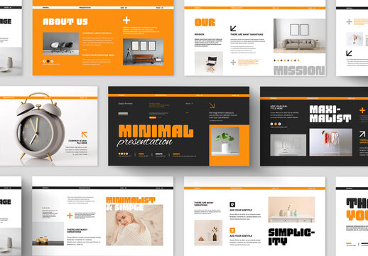 Minimal Presentation Template Layout