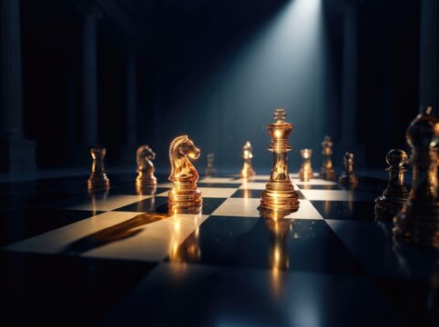 Checkmate Strategy on a Golden Chessboard