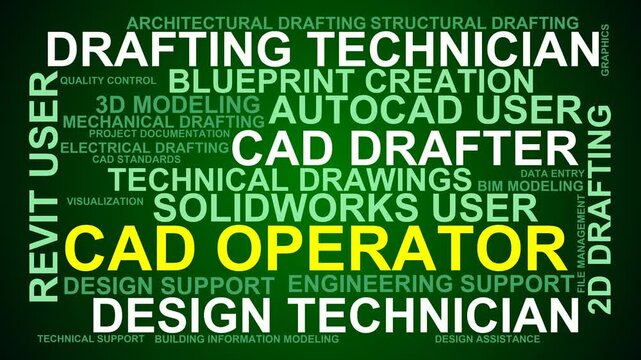 Cad Operator Word Cloud