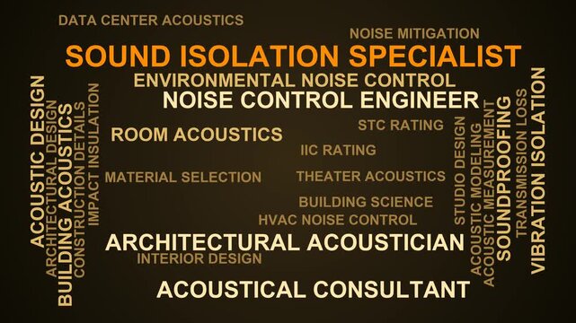 Sound Isolation Specialist Word Cloud