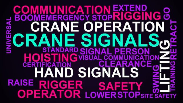 Crane Signals Word Cloud