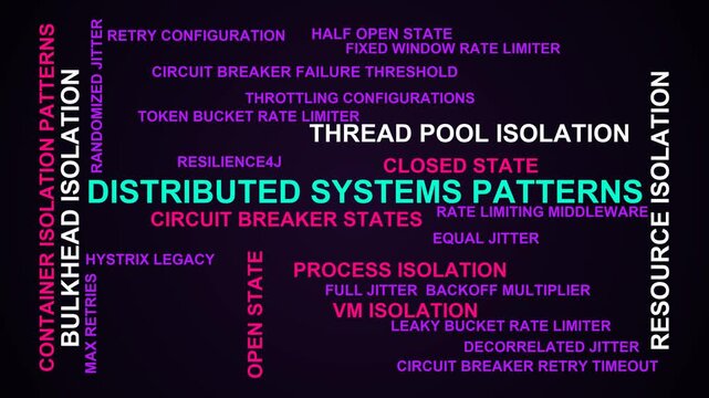 Distributed Systems Patterns Word Cloud