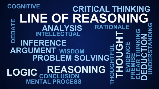 Line Of Reasoning Word Cloud