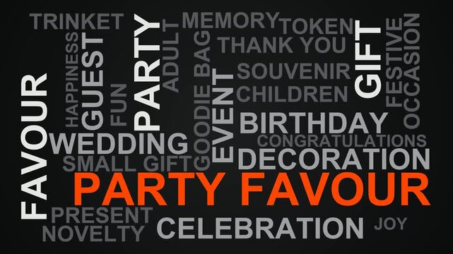 Party Favour Word Cloud
