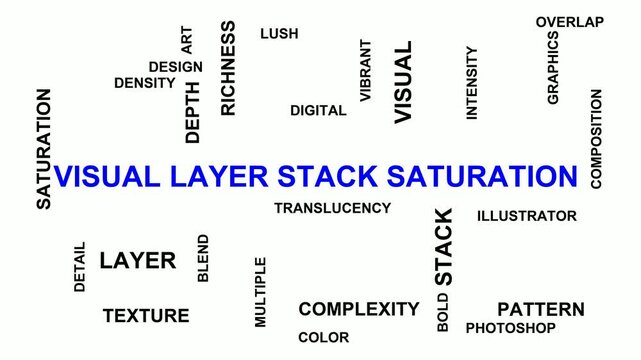 Visual Layer Stack Saturation Word Cloud