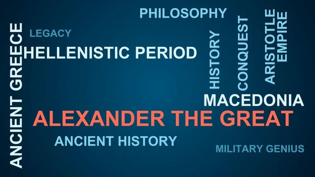 Alexander The Great Word Cloud
