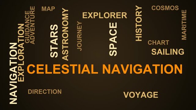 Celestial Navigation Word Cloud