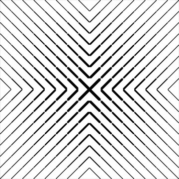 Abstract geometric pattern with intersecting diagonal lines forming a radiating
