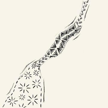 vector illustration of a tie