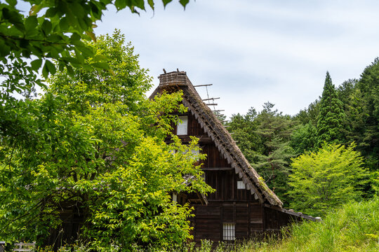 Traditional houses of Hida Minzoku Mura Folk Village in Takayama