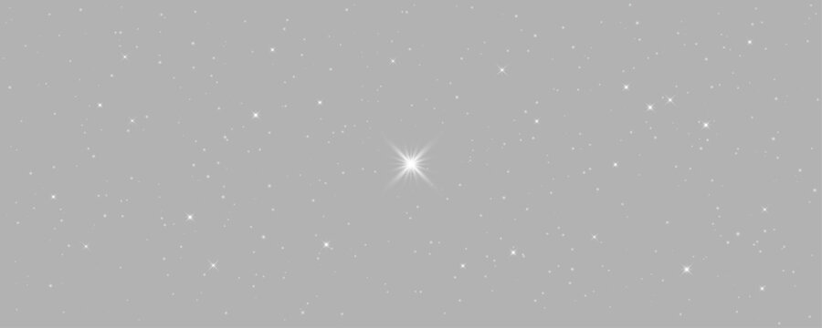 Night sky stars Twinkling in deep space galaxy with glowing sparkling cosmic starlight, star, starry, starburst celestial universe overlay on transparent PNG background