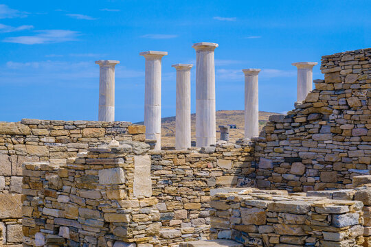 Delos archaeological site, Greece