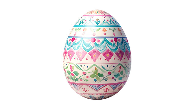 an Easter egg, isolated on transparent background.