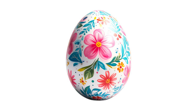 an Easter egg, isolated on transparent background, PNG