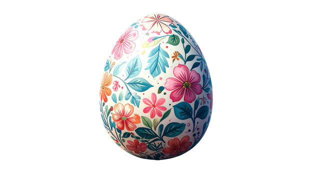 an Easter egg, isolated on transparent background