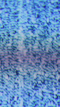 Cyan and purple screen noise flickers in broad horizontal bands