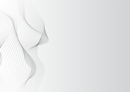 Line geometric wave dynamic vector background. Abstract linear stripe pattern, modern technology curve flow, minimal sleek motion, digital network backdrop concept.