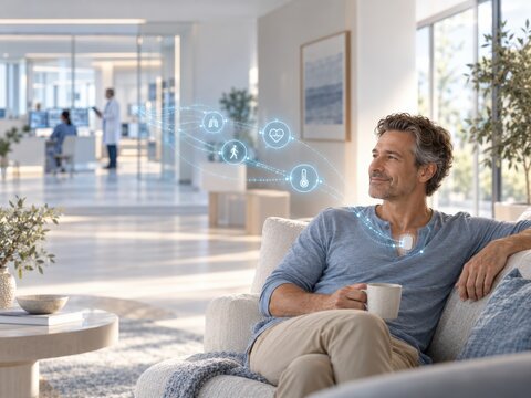 Connected Home and Hospital AI Remote Patient Monitoring